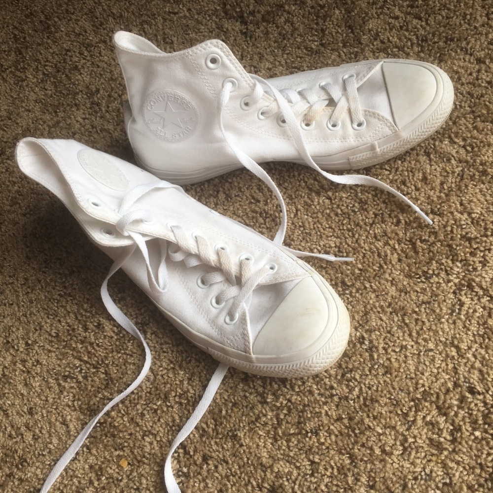 White Hightop Converse